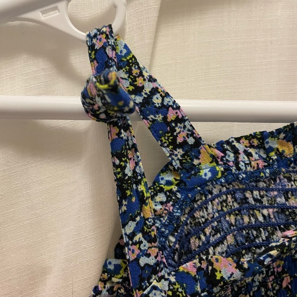 Women’s blue confetti crop top. Size S BP spaghetti strap - Picture 6 of 6